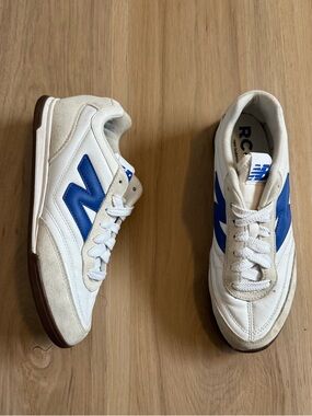 New Balance RC42 White/ Blue Sneakers Sz 8.5 URC42LAB